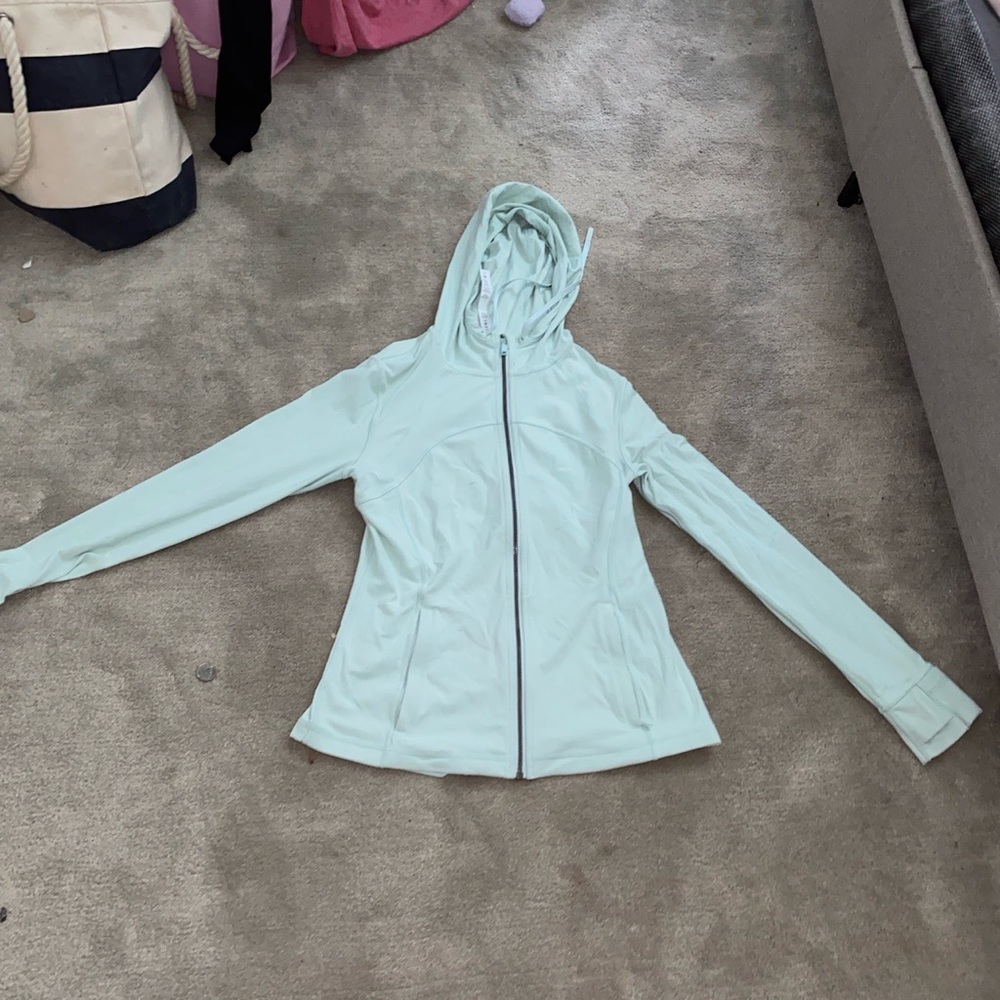 Delicate Mint Hooded Define Jacket